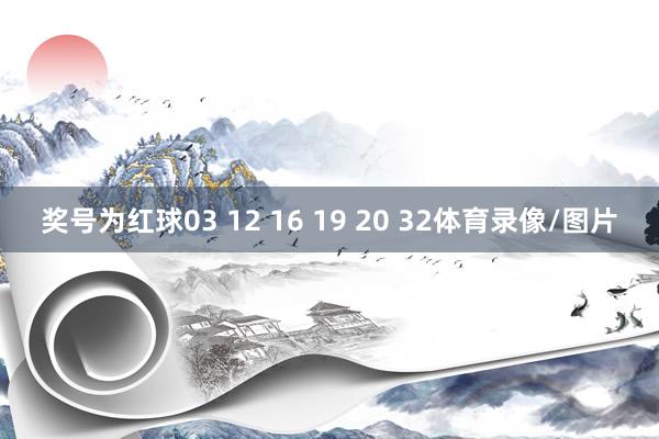 奖号为红球03 12 16 19 20 32体育录像/图片
