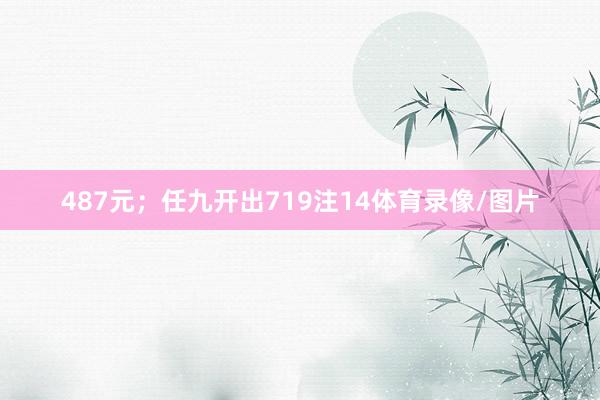 487元；任九开出719注14体育录像/图片