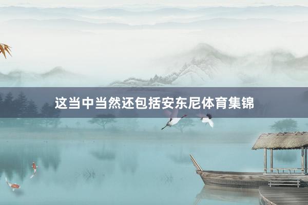 这当中当然还包括安东尼体育集锦