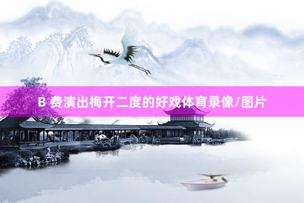 B 费演出梅开二度的好戏体育录像/图片