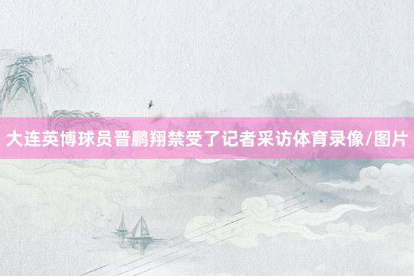 大连英博球员晋鹏翔禁受了记者采访体育录像/图片