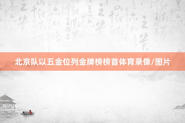 北京队以五金位列金牌榜榜首体育录像/图片