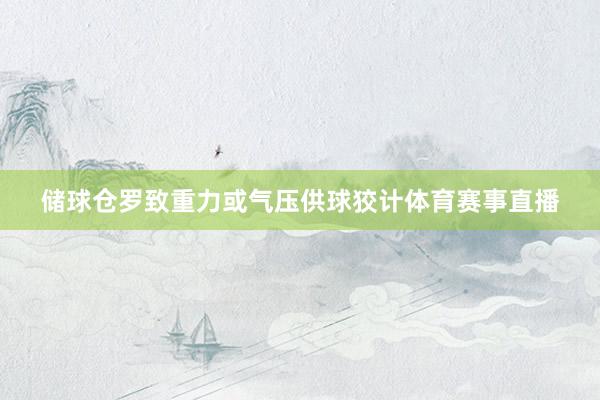 储球仓罗致重力或气压供球狡计体育赛事直播
