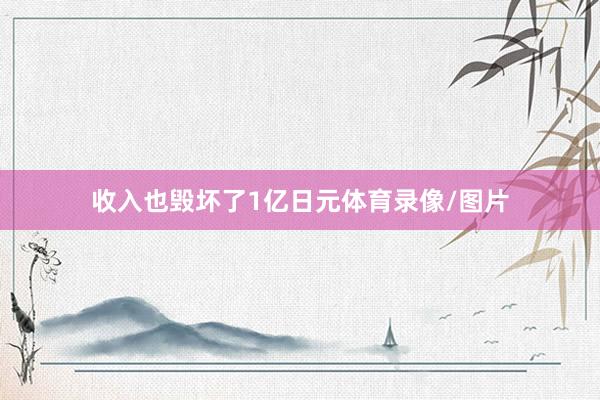 收入也毁坏了1亿日元体育录像/图片