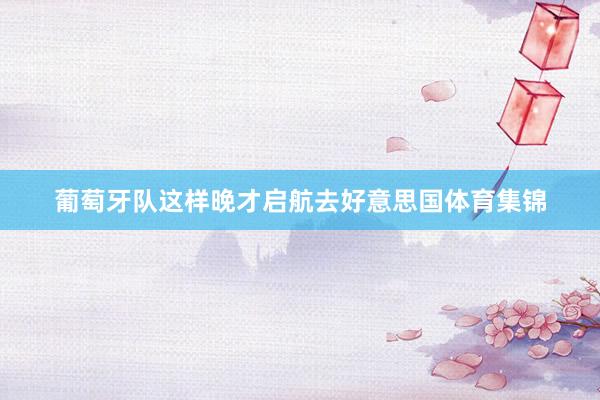 葡萄牙队这样晚才启航去好意思国体育集锦